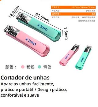 CORTADORES DE UNHA 8CM CX COM 12PC