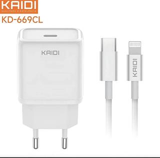 CARREGADOR KAIDI 20w TIPO C IOS KD 662CL