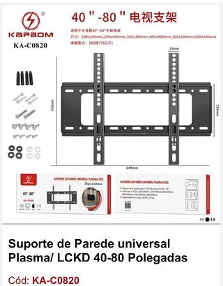 SUPORTE TV 40-80 POLEGADAS KA C0820