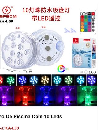 LUZ DE PISCINA COM 10 LEDS