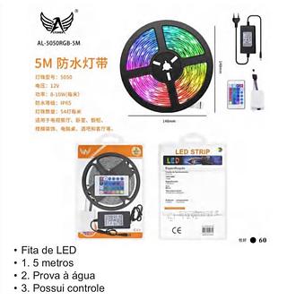 FITA LED PROVA AGUA 5M 5050RGB