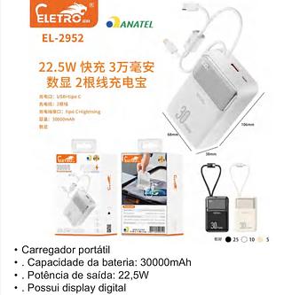 Carregador Portatil Power Bank 30000mah EL 2952
