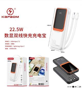 Carregador Portatil Power Bank 20000mah 22.5W KA-9881