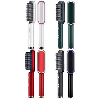 Escova Elétrica Profissional De Cerâmica Para Cabelo Liso FH909