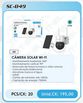 CAMERA SOLAR SC-B49 IT BLUE