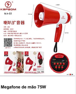 Megafone de mão 75W KA 22