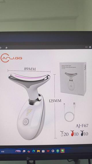 Massageador Facial Tratamento Luz Led Fototerapia Lift Usb