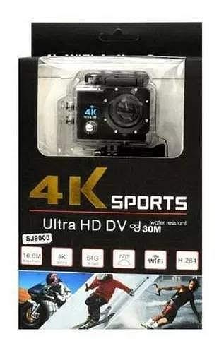 CAMERA 4K SPORT COM SUPORTE MOTO PROVA D AGUA