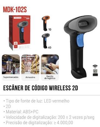 ESCÂNER DE CÓDIGO WIRELESS 2D MDK 102S TOMATE