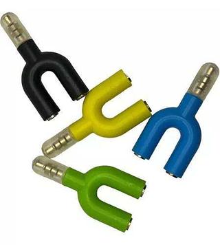 ADAPTADOR CABO P3 (P2 COMBO) AUDIO PARA FONE E MICROFONE HEABDSET EM CELULAR