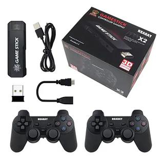 Video Game Retro Gd10 Stick 128gb 4k Clássicos - 02 Controles Sem Fio - Pronta