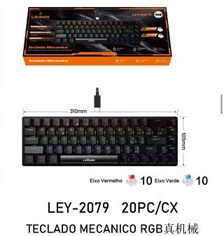 TECLADO MECANICO RGB LEHMOX LEY 2079