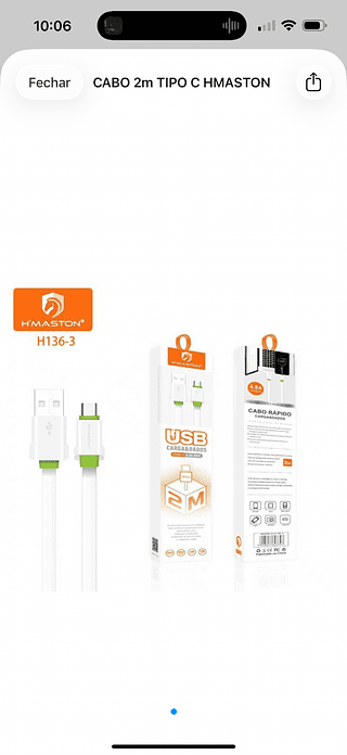 CABO 2m TIPO C HMASTON H136-3