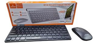 Kit De Teclado E Mouse Sem Fio Wireless Bluetooth 2.4g