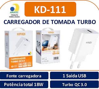 CARREGADOR DE TOMADA TURBO KD 111