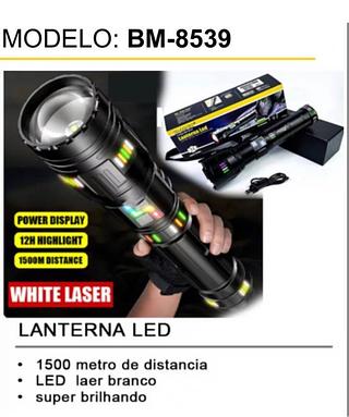 Lanterna Sabre Led Potente Bateria Recarregável 6 Modos