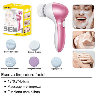 Escova limpadora facial 5em1 BM-C091