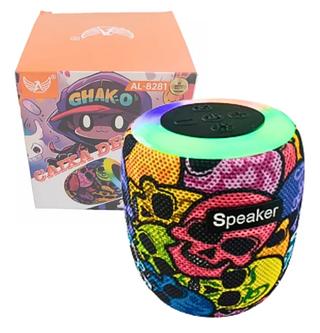 Caixa De Som Led Rgb Portátil Caveira 10w Bluetooth Única AL 8281