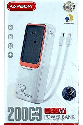 Carregador Portátil Powerbank 20.000mah Turbo 22.5w Turbo