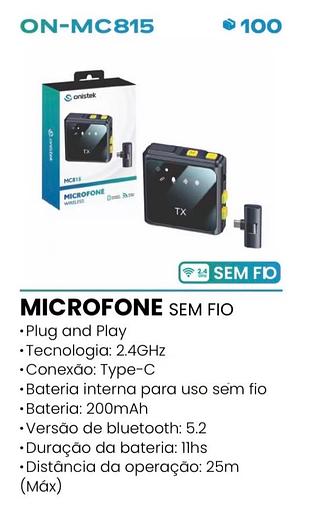 MICROFONE TIPO C ON MC815
