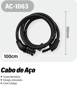 CADEADO DE COMBINAÇÃO AC-1063