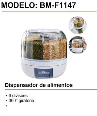 Dispensador de alimentos • 6 divisoes • 360° giratorio