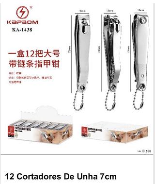 CORTADORES DE UNHA 7CM KA 1438 CX COM 12PC