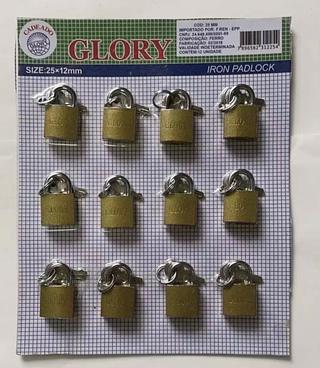 CADEADO 25mm 12unidades