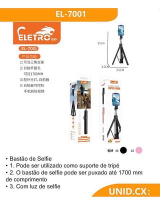 bastão de selfie pode ser puxado até 1700 mmm