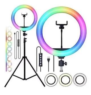 RINGLIGHT 14 POLEGADAS COM TRIPE GRANTE RGB