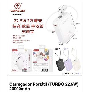 Carregador Portatil Power Bank 20000mah 22.5W KA9095
