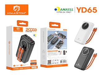 Carregador Power Bank 20000mAh 22.5W HMASTON YD65