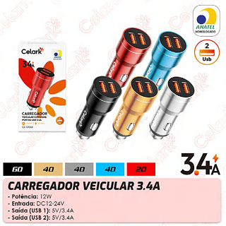 FONTE LELONG CELARK 3.4A CE-G1052