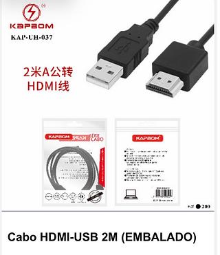 Cabo HDMI-USB 2M (EMBALADO) kap uh 037