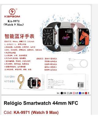 RELÓGIO SMARTWATCH WATCH 9 KA9971