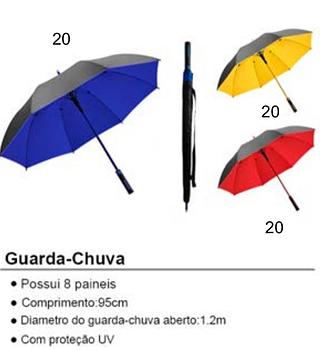 Guarda-chuva de vinil preto 95*120cm