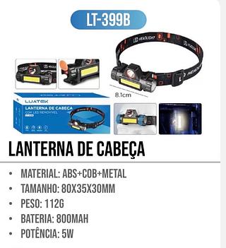 LANTERNA DE CABEÇA LT 399B
