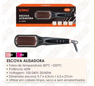 ESCOVA ALISADORA LELONG 60w 110v-220v LE 4500