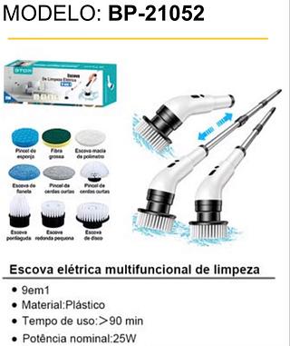 Escova elétrica multifuncional de limpeza