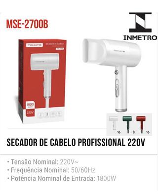 SECADOR DE CABELO PROFISSIONAL 220V