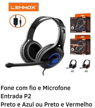 FONE GAME ENTRADA P2 LEF-1051