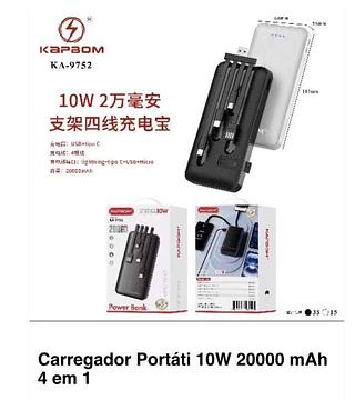 Carregador Portatil Power Bank 20000mah 10W KA9752