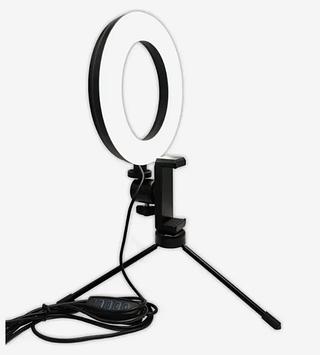 RING LIGHT 6POLEGADA Com Mini Tripe