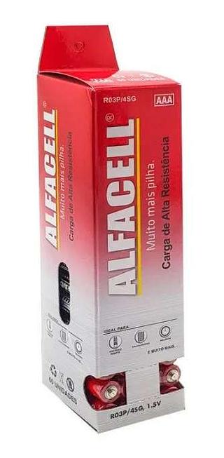 PILHA 3A ALFACELL COM 60 PC